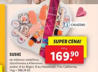 Lidl Sushi nabídka