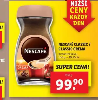 Lidl Nescafé classic / classic crema nabídka