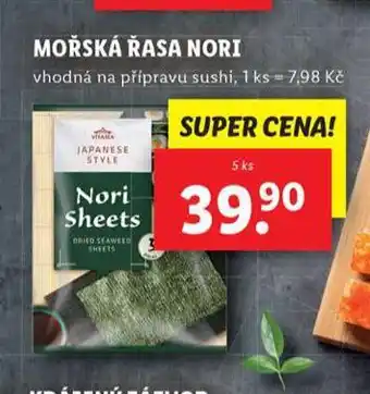 Mořská řasa nori