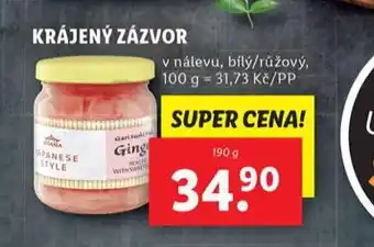 Lidl Krájený zázvor nabídka
