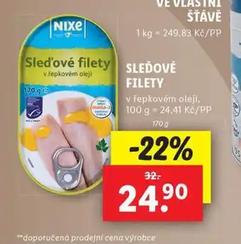 Lidl Sleďové filety nabídka