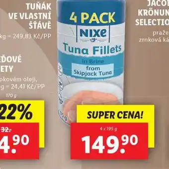 Lidl Tuňák ve vlastní šťávě nabídka
