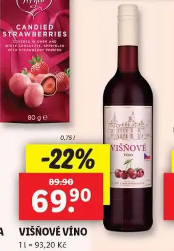 Lidl Višňové víno nabídka