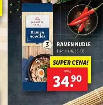 Lidl Ramen nudle nabídka