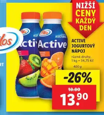 Lidl Active jogurtový nápoj nabídka