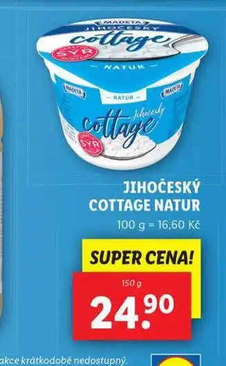 Lidl Jihočeský cottage natur nabídka