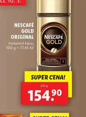 Lidl Nescafé gold original instantní káva nabídka