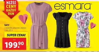 Lidl Šaty nabídka