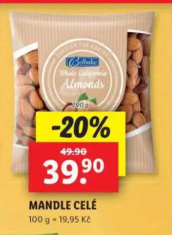 Lidl Mandle celé nabídka