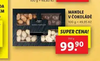 Lidl Mandle v čokoládě nabídka