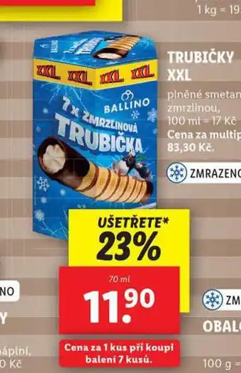 Lidl Trubičky xxl nabídka