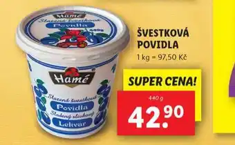 Lidl Švestková povidla nabídka