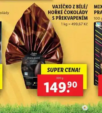 Lidl Vajíčko z bílé / hořké čokolády s překvapením nabídka