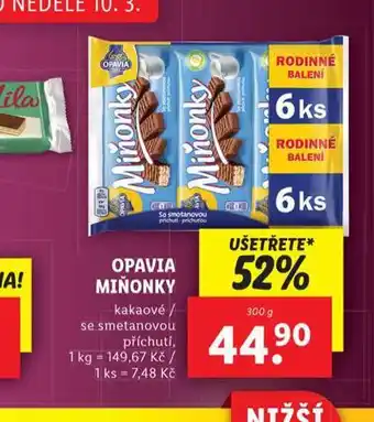 Lidl Opavia miňonky nabídka