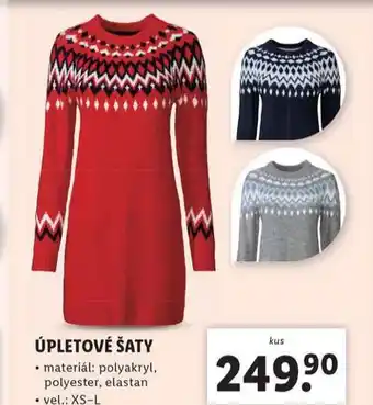 Lidl Úpletové šaty nabídka