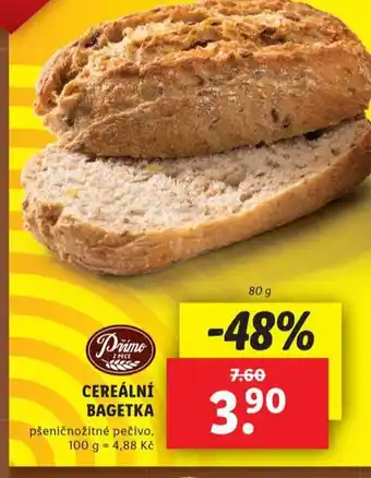 Lidl Cereální bagetka nabídka