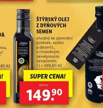 Lidl Štýrský olej z dýňových semen nabídka