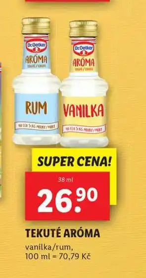 Lidl Tekutá aromá nabídka
