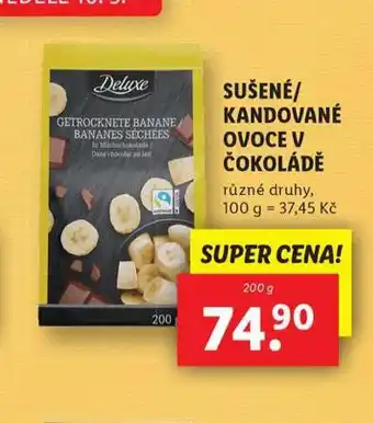 Lidl Sušené / kandované ovoce v čokoládě nabídka