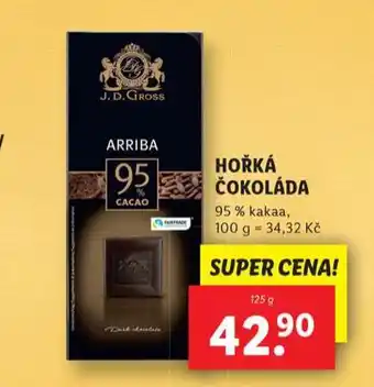 Lidl Hořká čokoláda nabídka