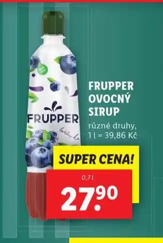 Lidl Frupper ovocný sirup nabídka