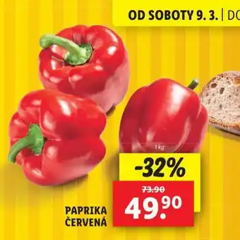 Lidl Paprika červená nabídka