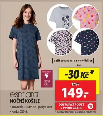 Lidl Noční košile nabídka