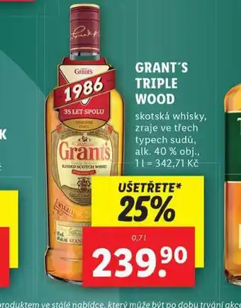Lidl Grant´s triple wood nabídka