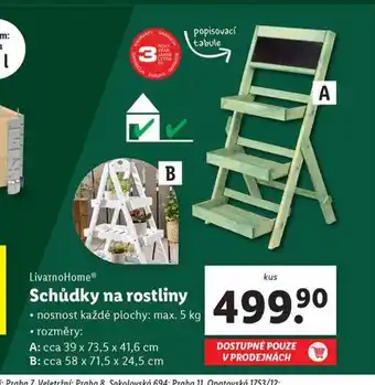 Lidl Schůdky na rostliny nabídka
