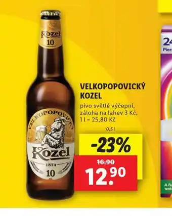 Lidl Pivo velkopopovický kozel 10 nabídka