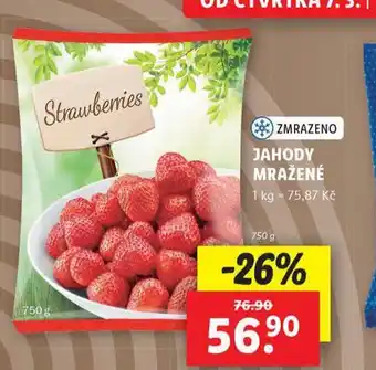 Lidl Jahody mražené nabídka