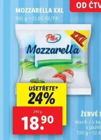 Lidl Mozzarella xxl nabídka