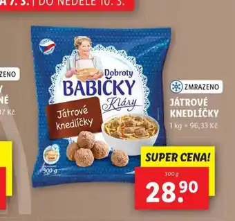 Lidl Játrové knedlíčky nabídka