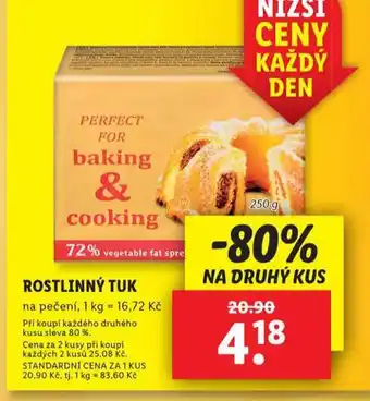 Lidl Rostlinný tuk nabídka