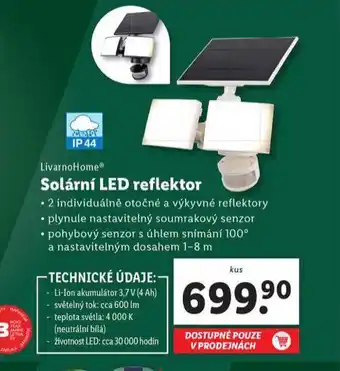 Lidl Solární led reflektor nabídka
