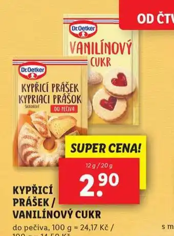 Lidl Vanilínový cukr nabídka