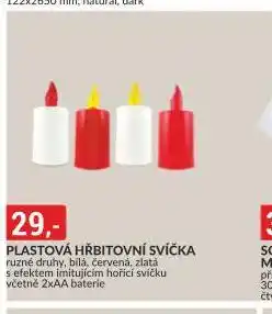 Baumax Plastová hřbitovní svíčka nabídka