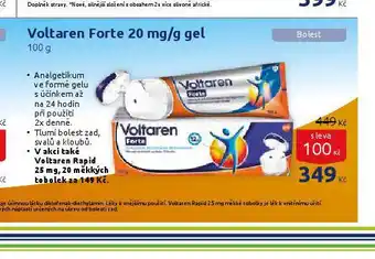Benu Voltaren forte gel nabídka