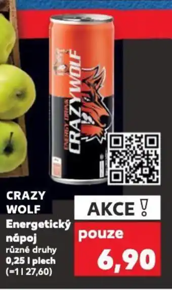 Kaufland CRAZY WOLF Energetický nápoj nabídka