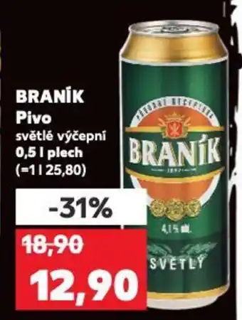 Kaufland BRANÍK Pivo 0.5L nabídka