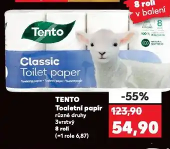 Kaufland TENTO Toaletní papir nabídka