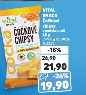 Kaufland VITAL SNACK Čočkové chipsy nabídka