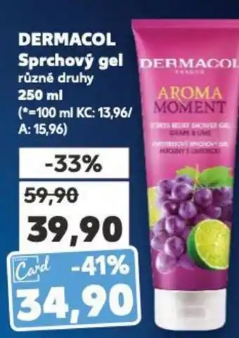 Kaufland DERMACOL Sprchový gel nabídka