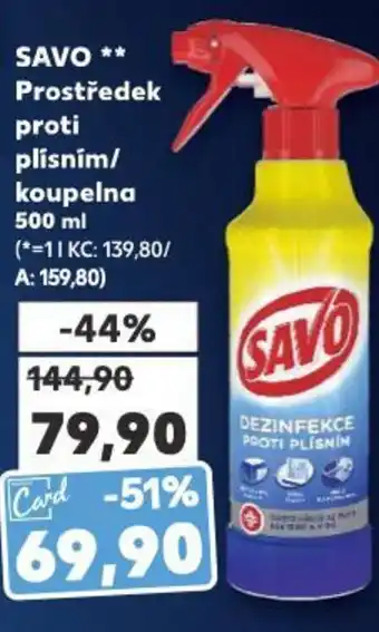 Kaufland SAVO ** Prostředek proti plísním/ koupelna nabídka