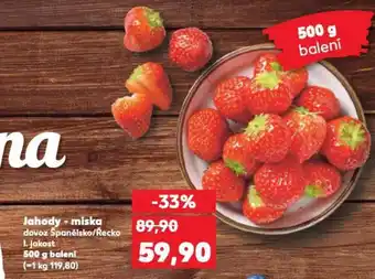 Kaufland Jahody - miska nabídka