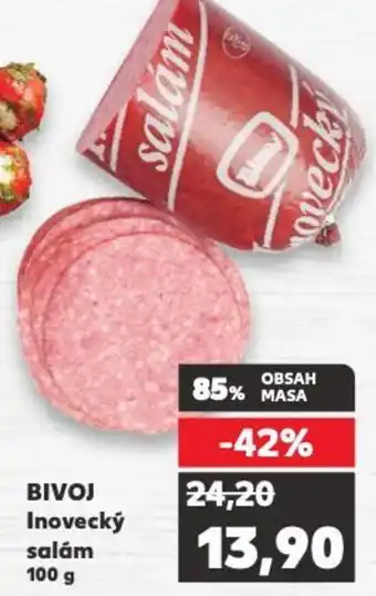 Kaufland BIVOJ Inovecký salám 100 g nabídka