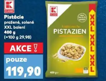 Kaufland Pistácie pražené, solené XXL balení nabídka