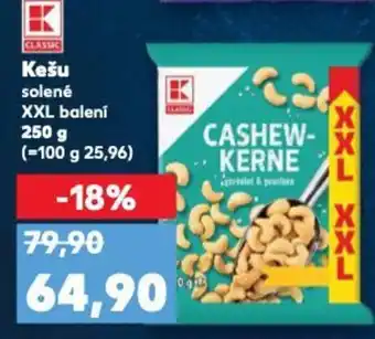Kaufland Kešu solené nabídka