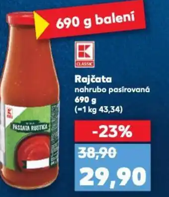 Kaufland Rajčata nahrubo pasírovaná nabídka