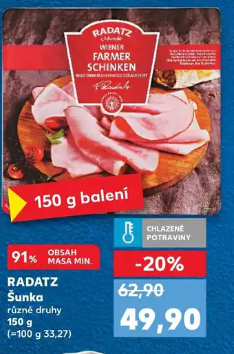 Kaufland RADATZ Šunka nabídka